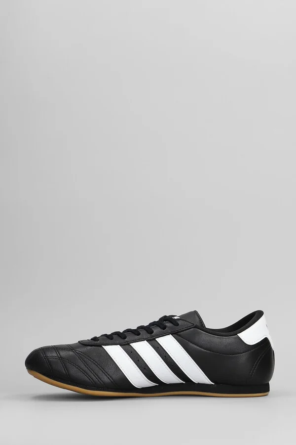 Taekwondo Lace Sneakers In Black Leather - Image 3