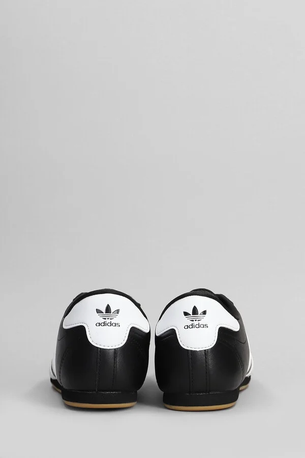 Taekwondo Lace Sneakers In Black Leather - Image 4