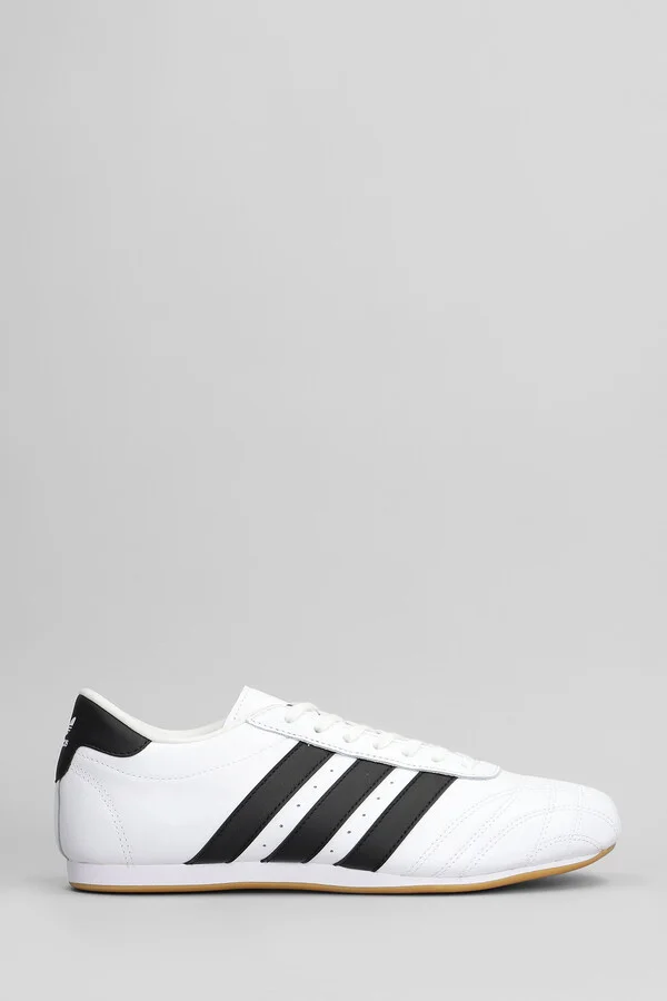 Taekwondo Lace Sneakers In White Leather