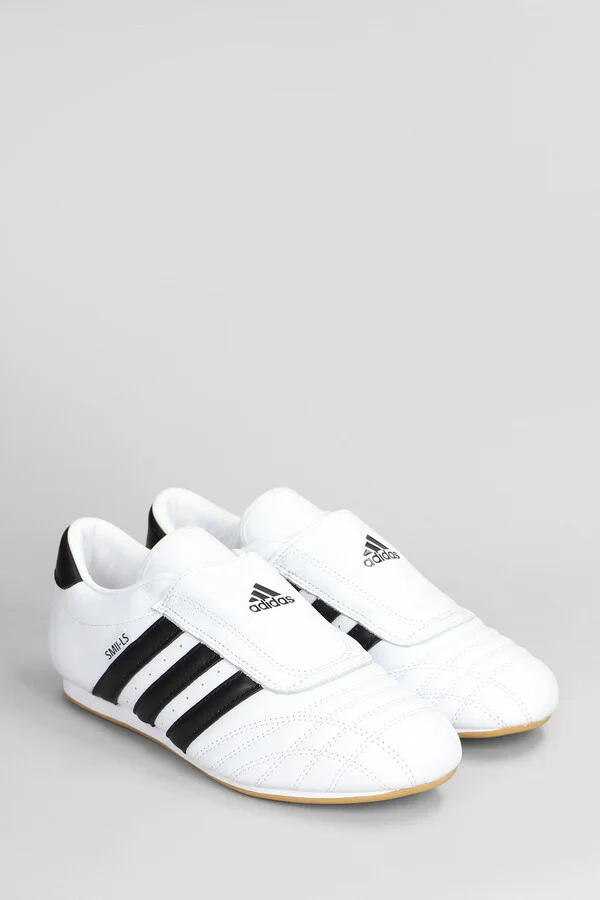 Taekwondo Sneakers In White Leather - Image 2
