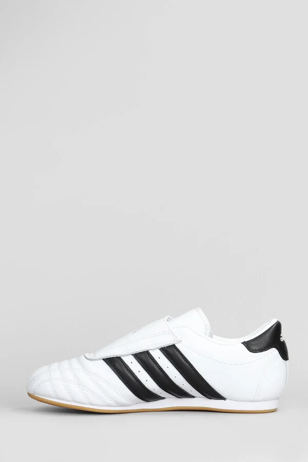 Taekwondo Sneakers In White Leather - Image 3