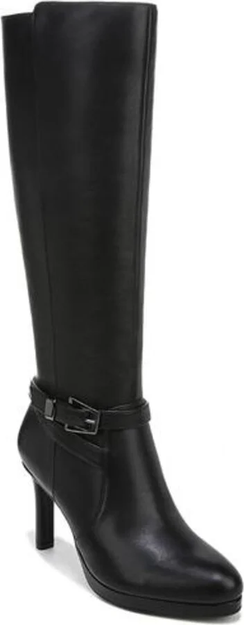 Taelynn Womens Zipper Belted Knee-High Boots