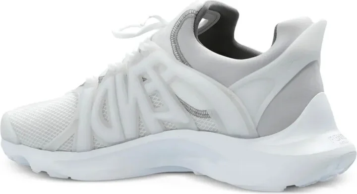 Tag lace-up panelled sneakers - Image 3