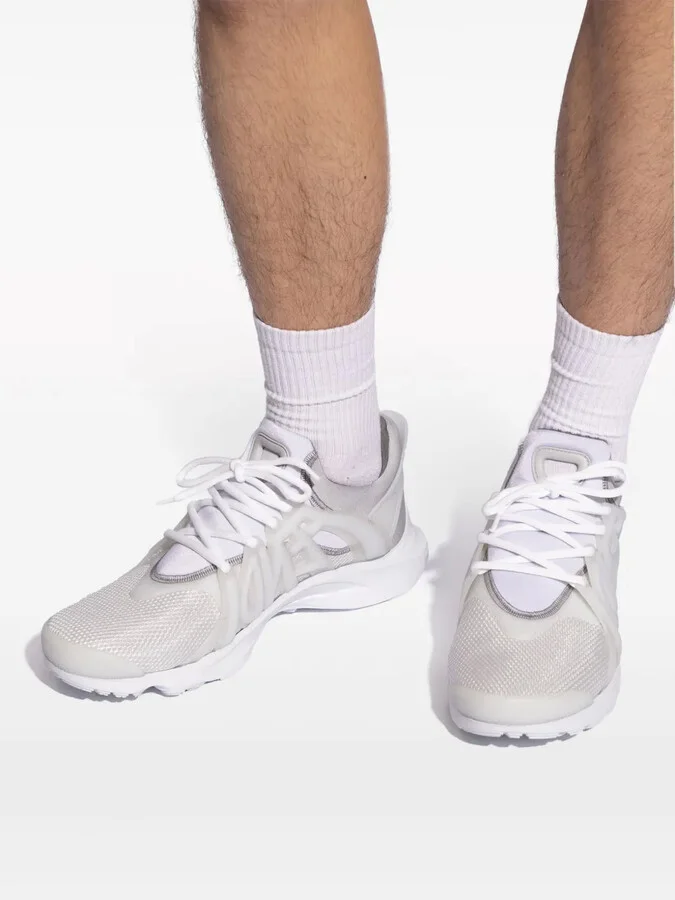 Tag lace-up panelled sneakers - Image 5
