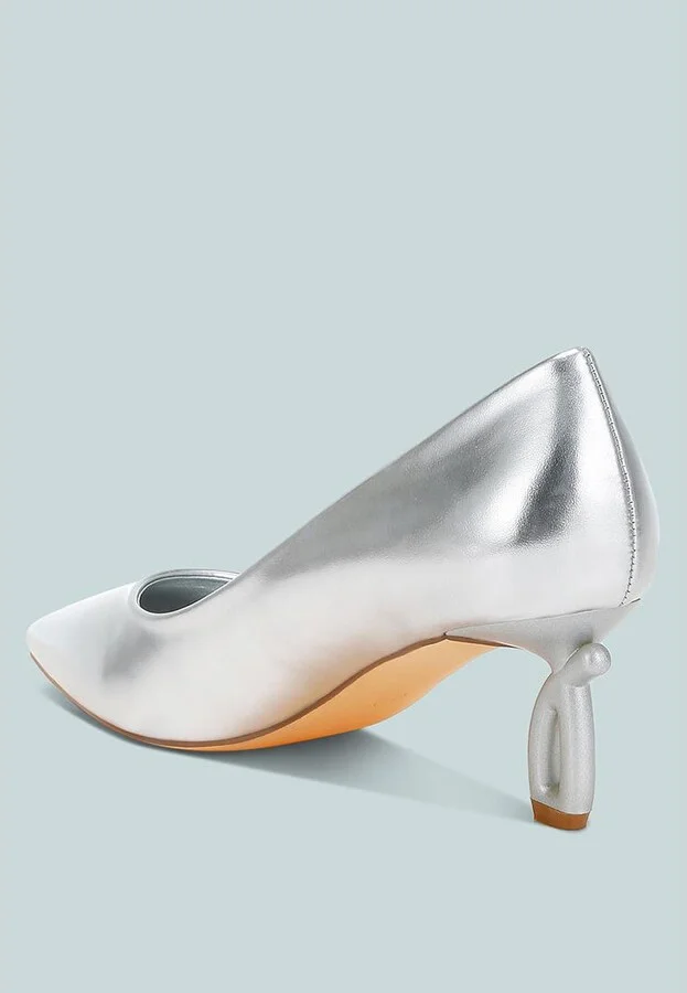 Tagetes Metallic Fantasy Heel Pumps - Image 2
