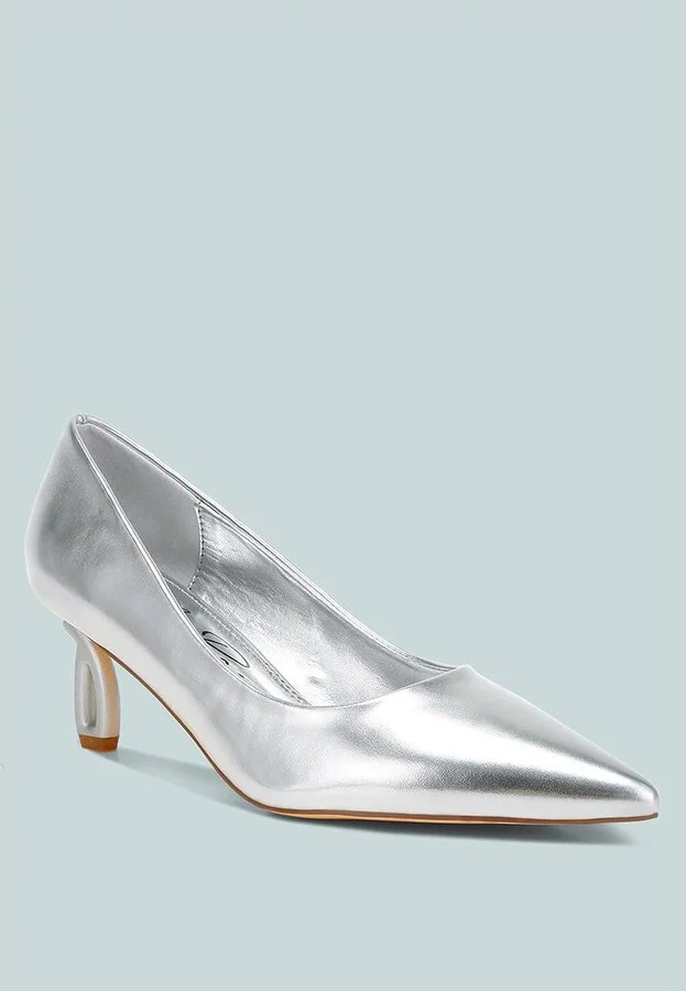 Tagetes Metallic Fantasy Heel Pumps - Image 3