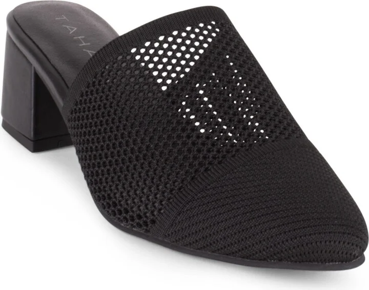 Tahari Women's Santorini Knit Slip-On Mules
