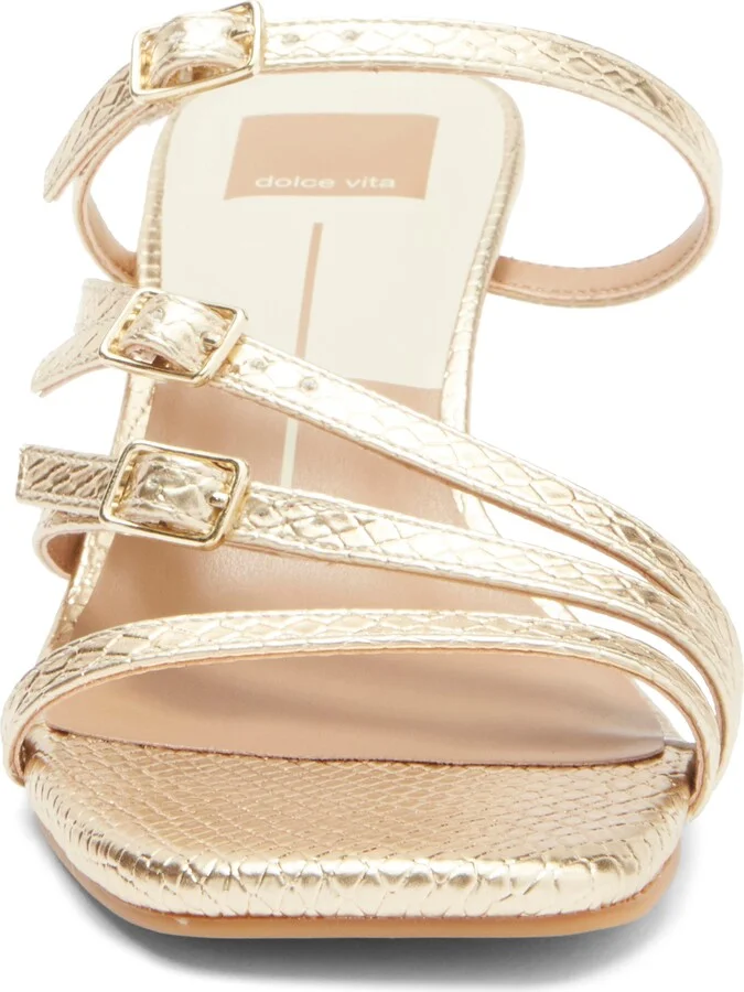 Tahira Snakeskin Embossed Slide Sandal - Image 3