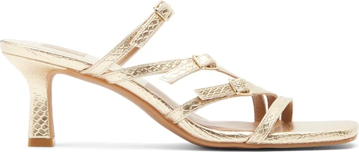 Tahira Snakeskin Embossed Slide Sandal - Image 5