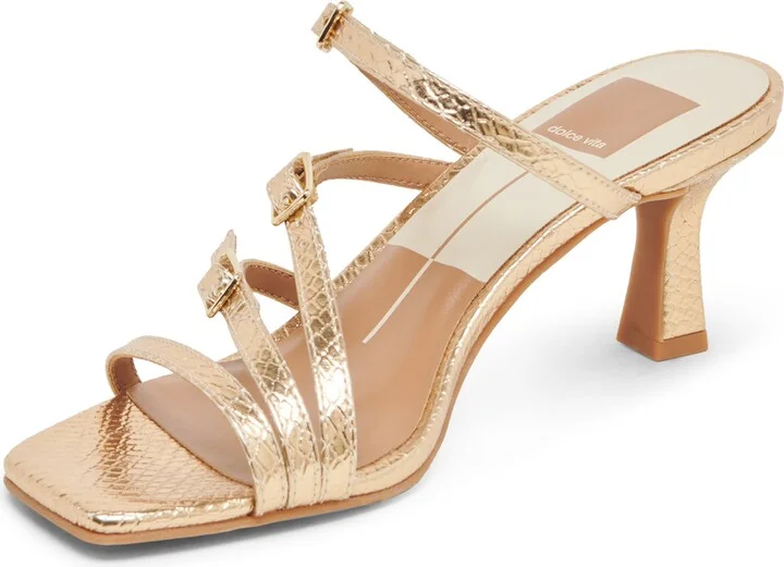 Tahira Snakeskin Embossed Slide Sandal - Image 9