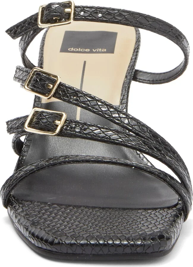 Tahira Snakeskin Embossed Slide Sandal - Image 11