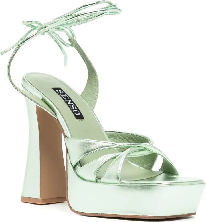 Tahlia 135mm leather sandals - Image 2