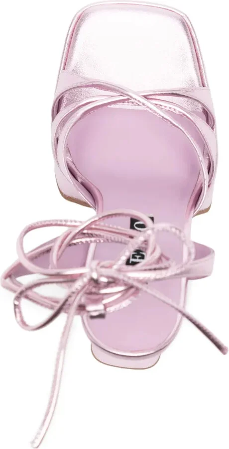 Tahlia 135mm metallic-leather sandals - Image 4