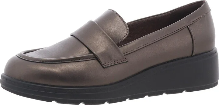 Tahlia 3 Womens Padded Insole Faux Leather Loafers