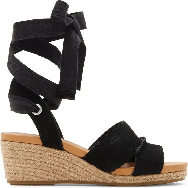 Taia Ankle Tie Wedge Sandal - Image 10