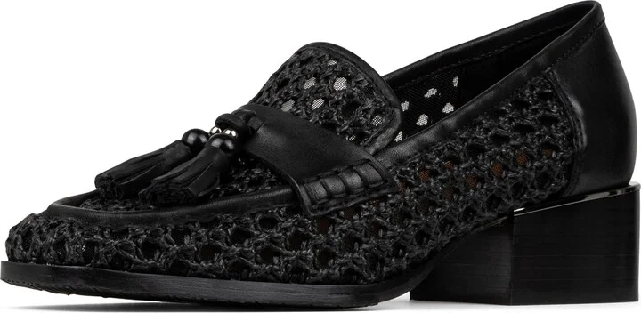 Tailored Heel Bouclé Loafer - Image 7