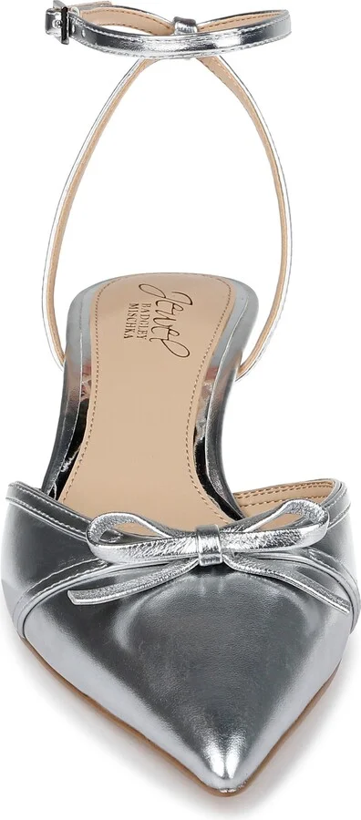 Talasia Ankle Strap Pointed Toe Kitten Heel Pump - Image 11