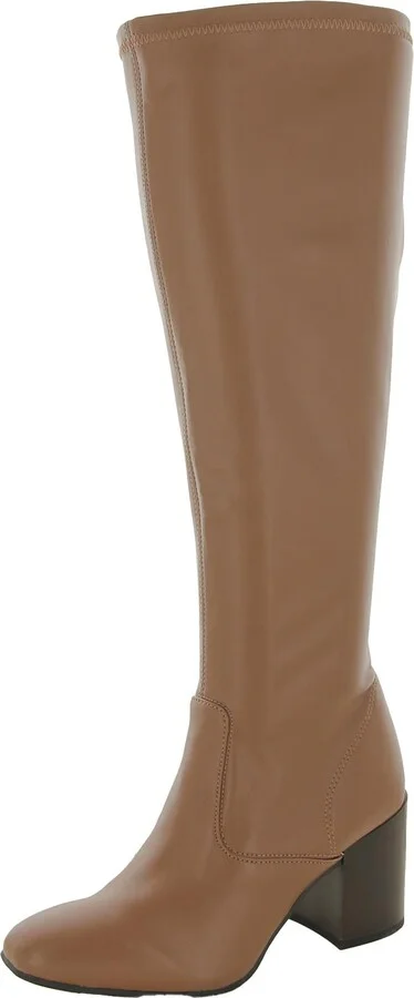 Talfer Womens Faux Leather Tall Knee-High Boots