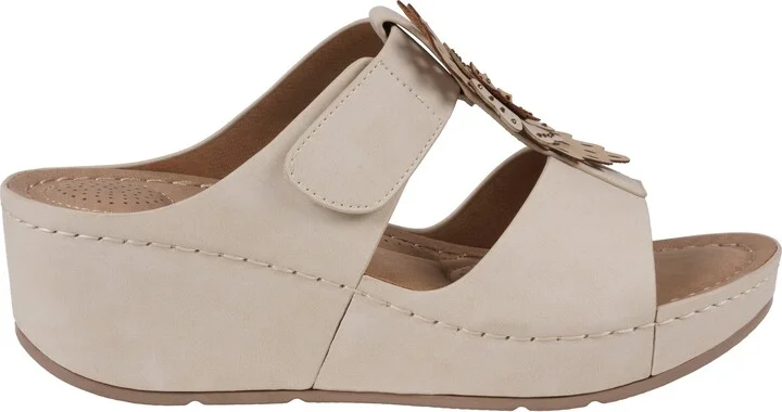 Talia Flower Wedge Sandal - Image 8