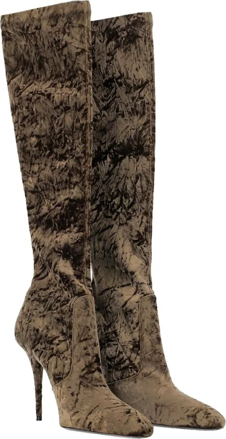 Talia Velvet Boots - Image 2