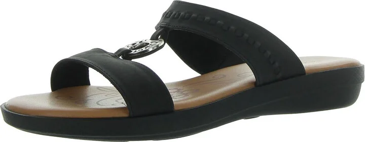 Talia Womens Padded Insole Slip On Slide Sandals