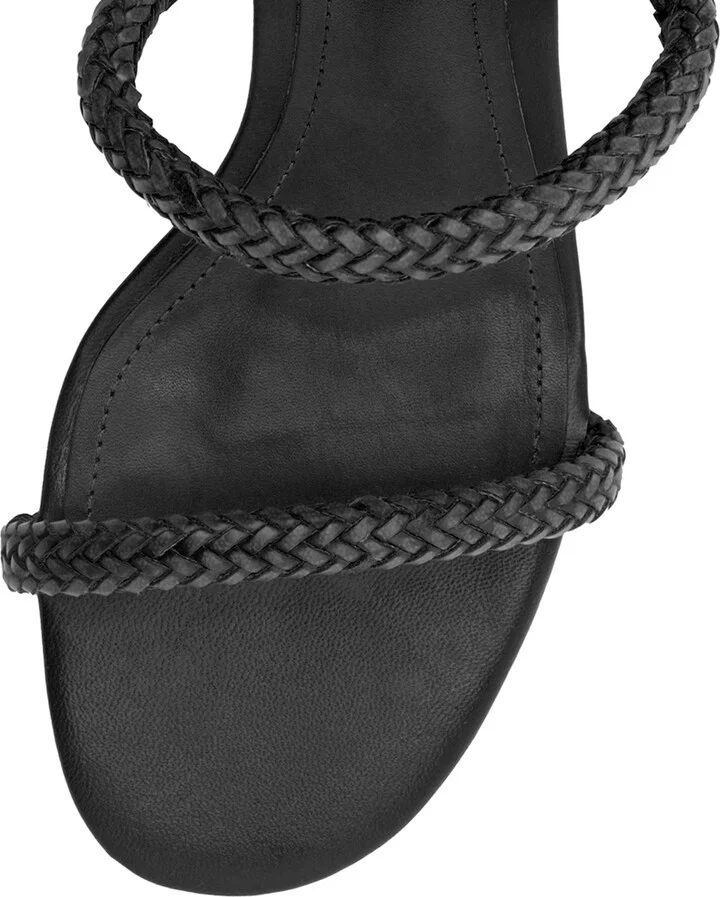 Taliah Woven Strap Kitten Heel Slide Sandal - Image 8