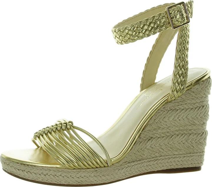 Talise Womens Knotted Platforms Wedge Sandals