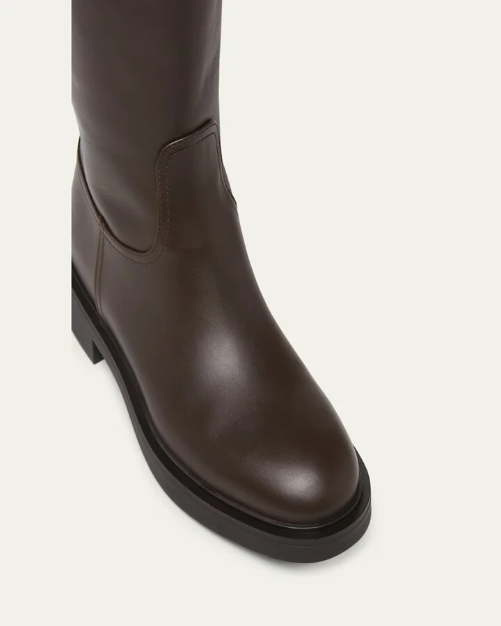 Tall Leather Riding Boots - Image 7
