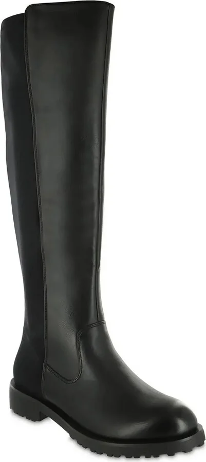 Talli Women's US 7.5 Black Zipper Round Toe Knee High Riding Boots ZPO3429
