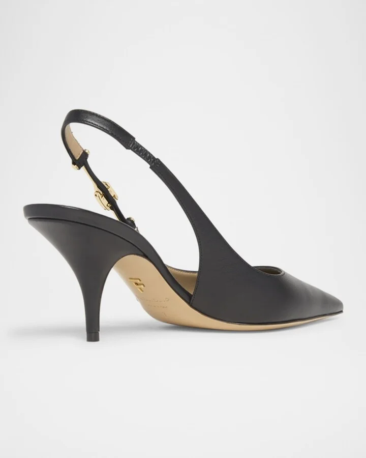 Tally Logo Slingback Pumps - Image 2