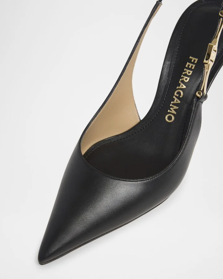 Tally Logo Slingback Pumps - Image 3