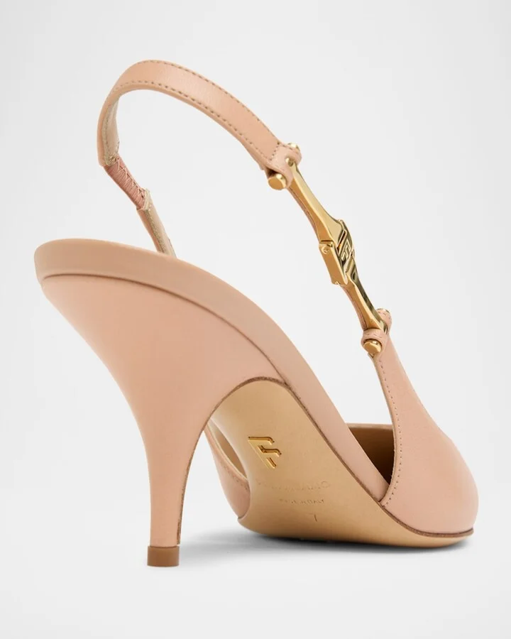 Tally Logo Slingback Pumps - Image 3