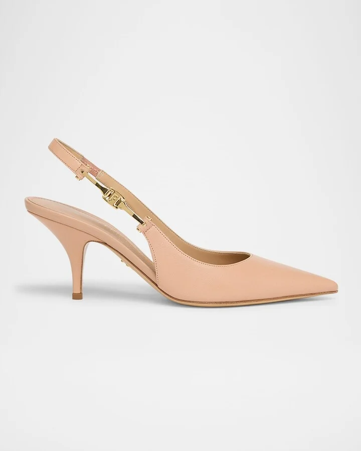 Tally Logo Slingback Pumps
