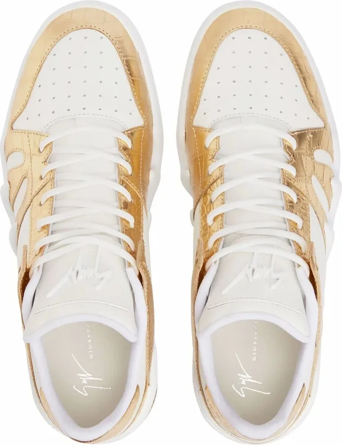 Talon crocodile-effect leather sneakers - Image 4