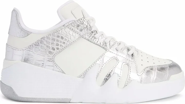 Talon crocodile-effect leather sneakers