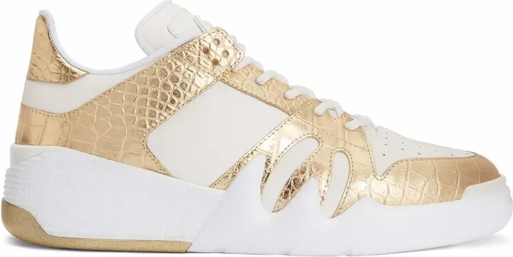 Talon crocodile-effect leather sneakers