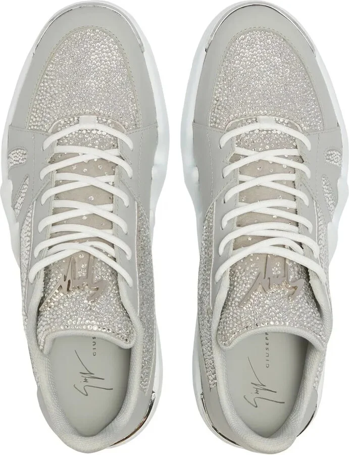 Talon crystal-embellished low-top sneakers - Image 4