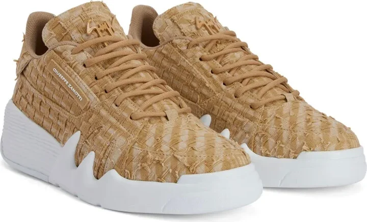 Talon distressed-jacquard sneakers - Image 2