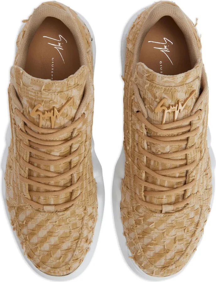 Talon distressed-jacquard sneakers - Image 4
