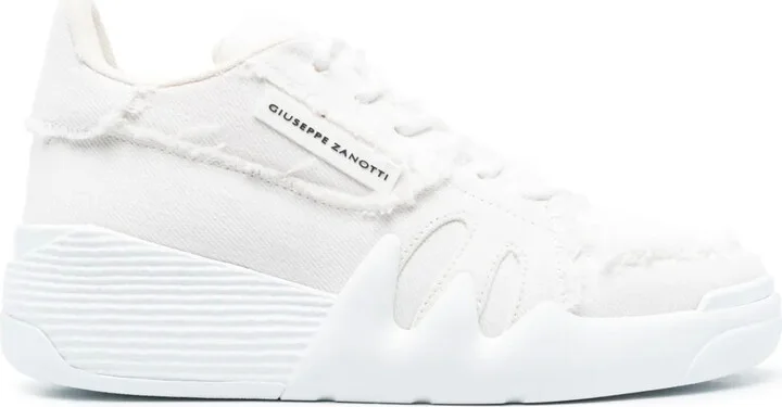 Talon frayed-trim sneakers