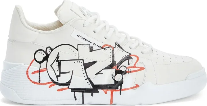 Talon graffiti-print low-top sneakers