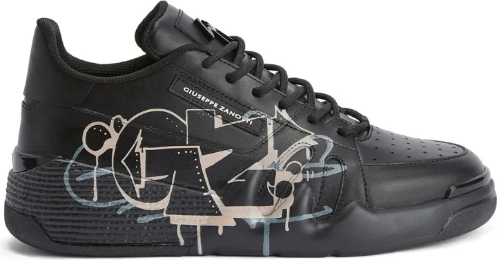 Talon graffiti-printed sneakers