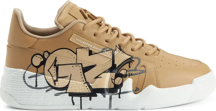 Talon logo-plaque leather sneakers
