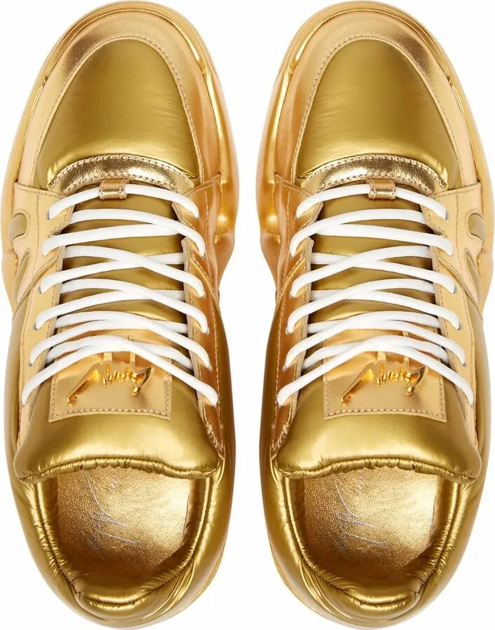 Talon metallic mid-top sneakers - Image 4