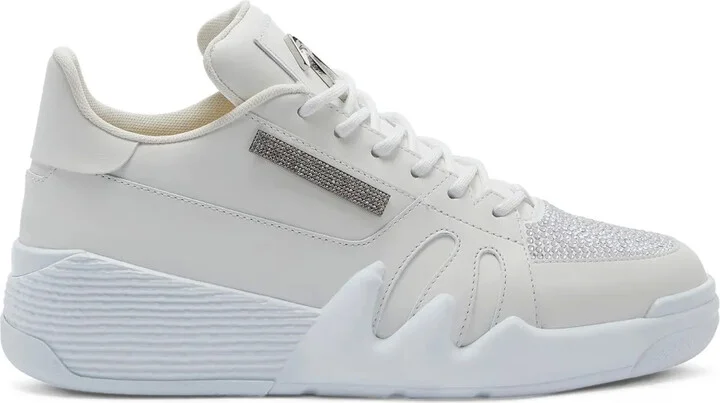 Talon rhinestone-embellished leather sneakers