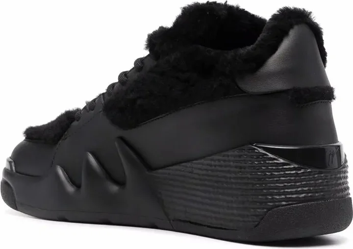 Talon shearling-trim high-top sneakers - Image 3