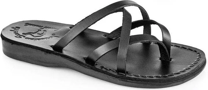 Tamar - Leather Strappy Flip Flops - Womens Sandals