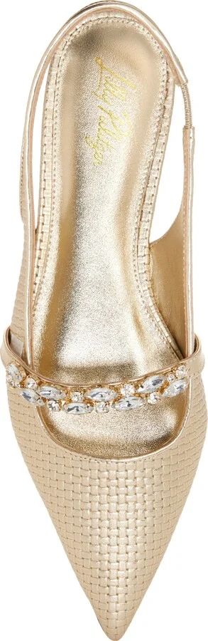 Tamara Embellished Slingback Pointed Toe Pump - Image 5