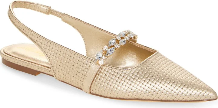 Tamara Embellished Slingback Pointed Toe Pump