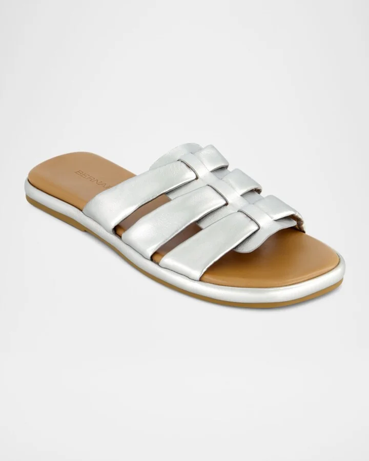 Tamer Caged Metallic Slide Sandals - Image 2